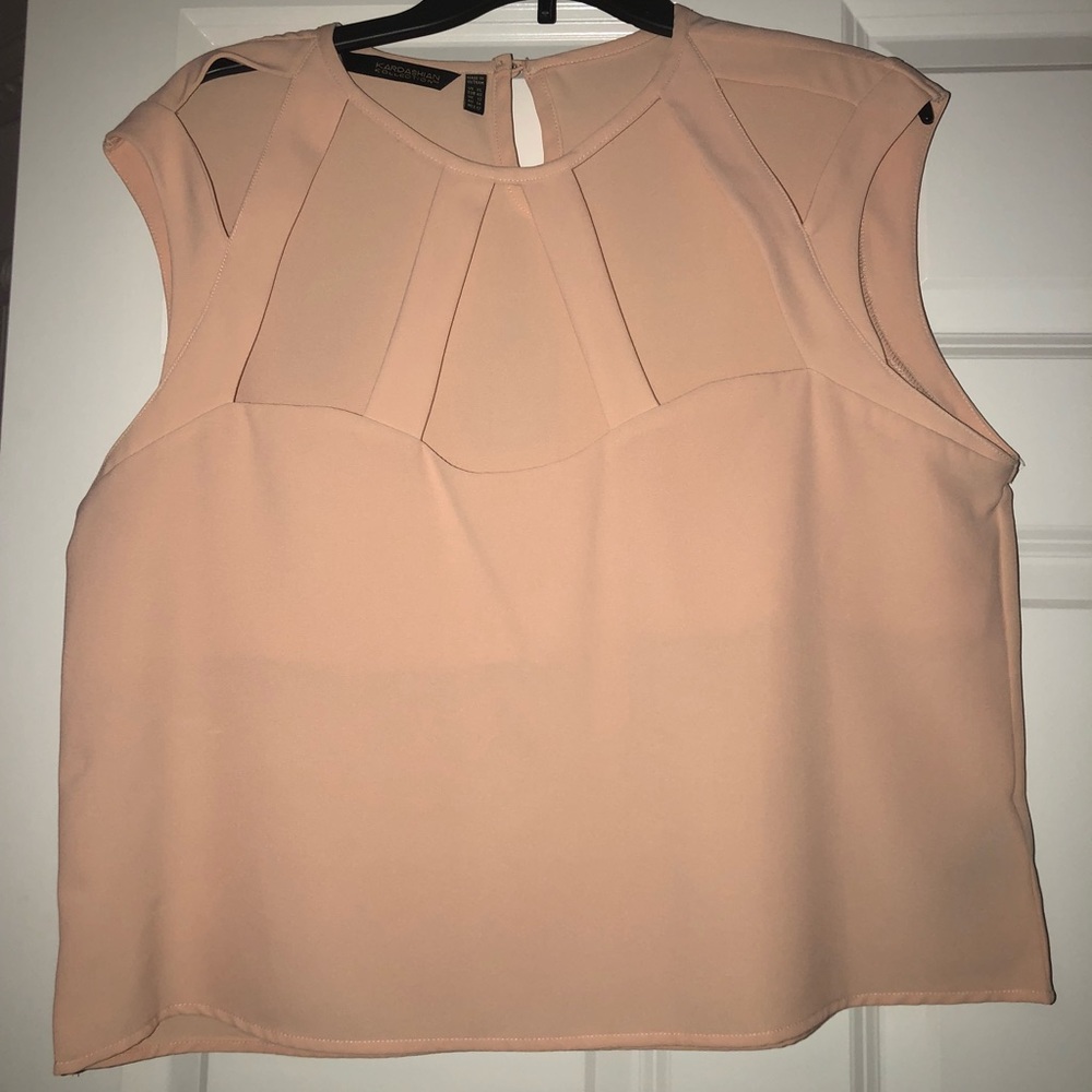 Plus Size Mauve Cut Out Crop Top